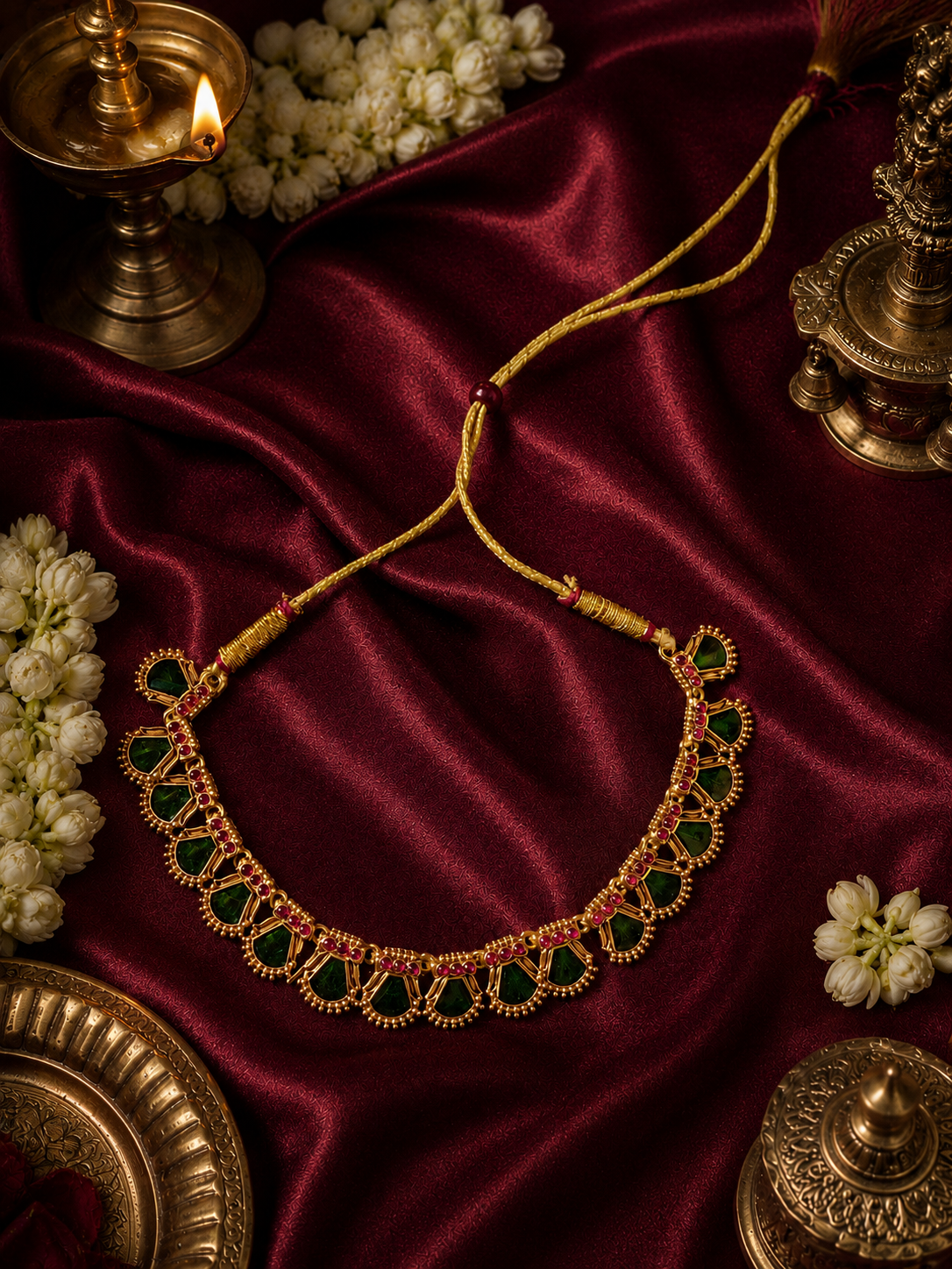 Traditional Palakka Necklace Set