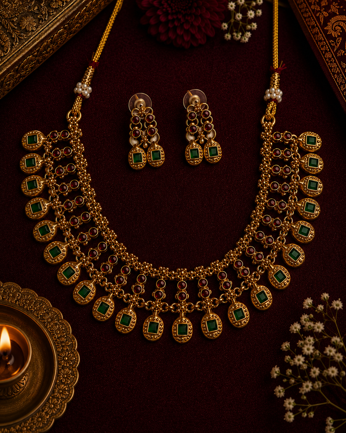 Antique Gold Plated Necklace