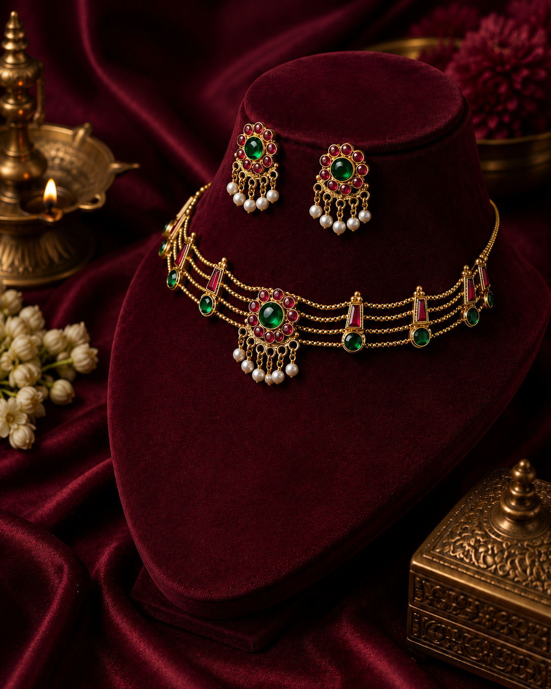 Traditional Enamel Choker Set