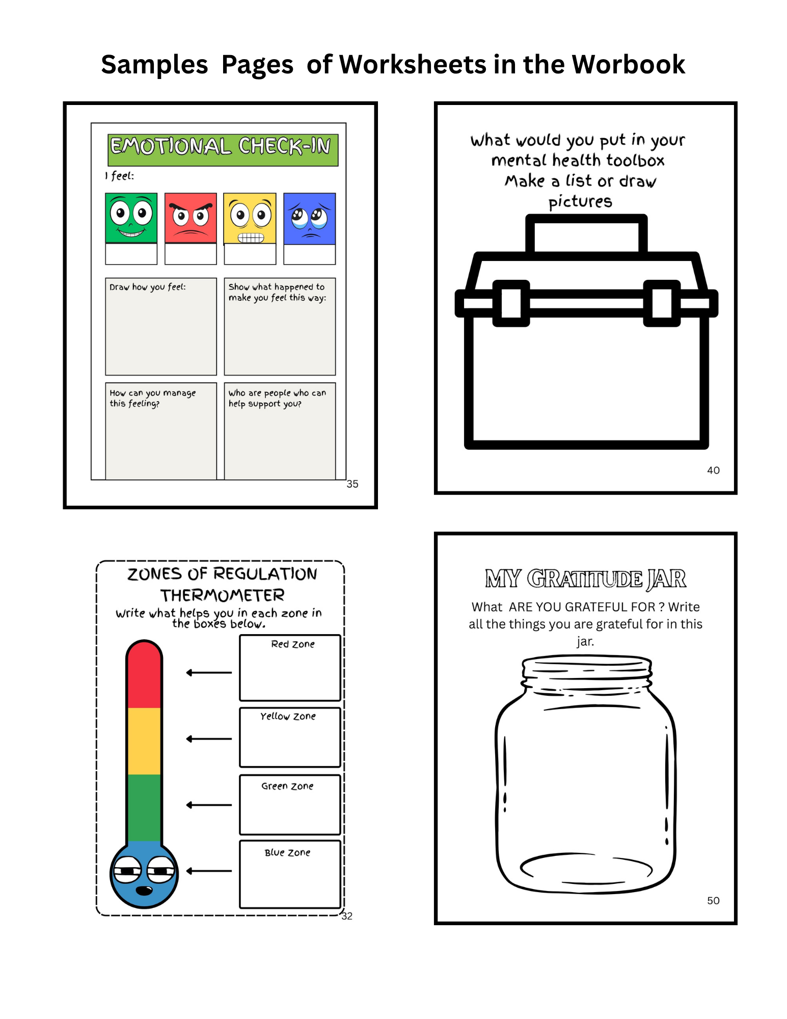 Kids Mental Health Toolbox Workbook