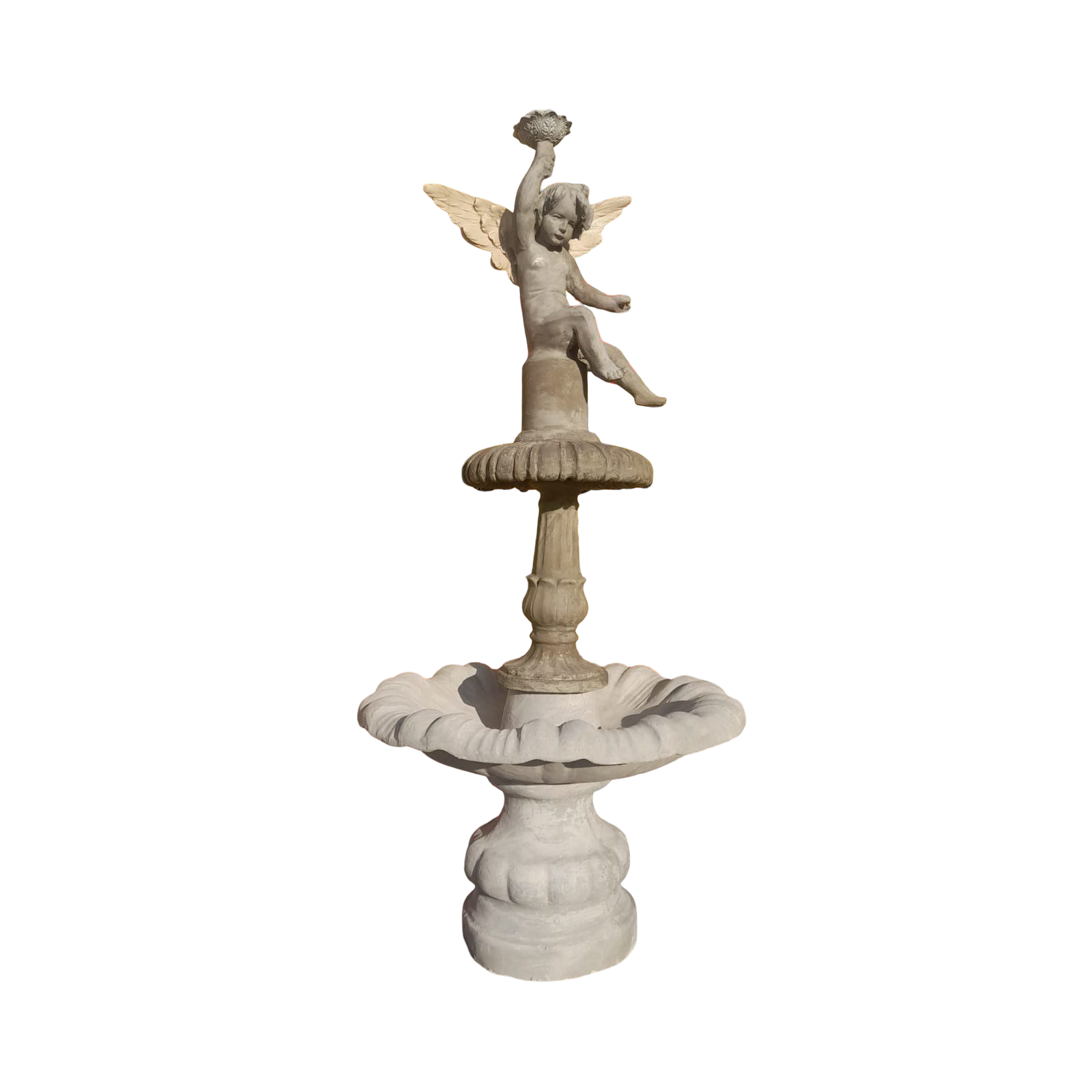 Fonte Anjo Com Luminária