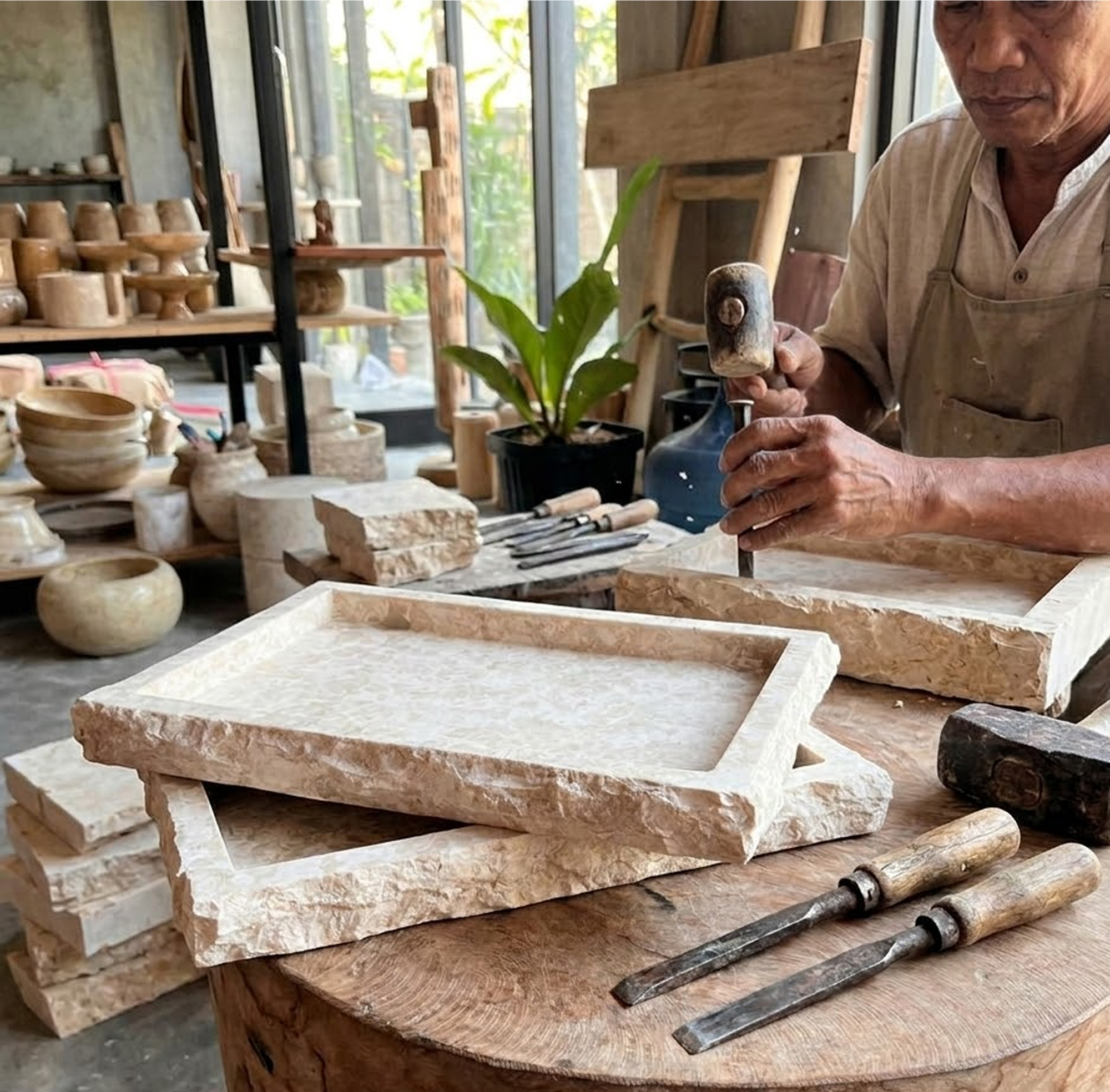 Premium Marble Desk Tray 
