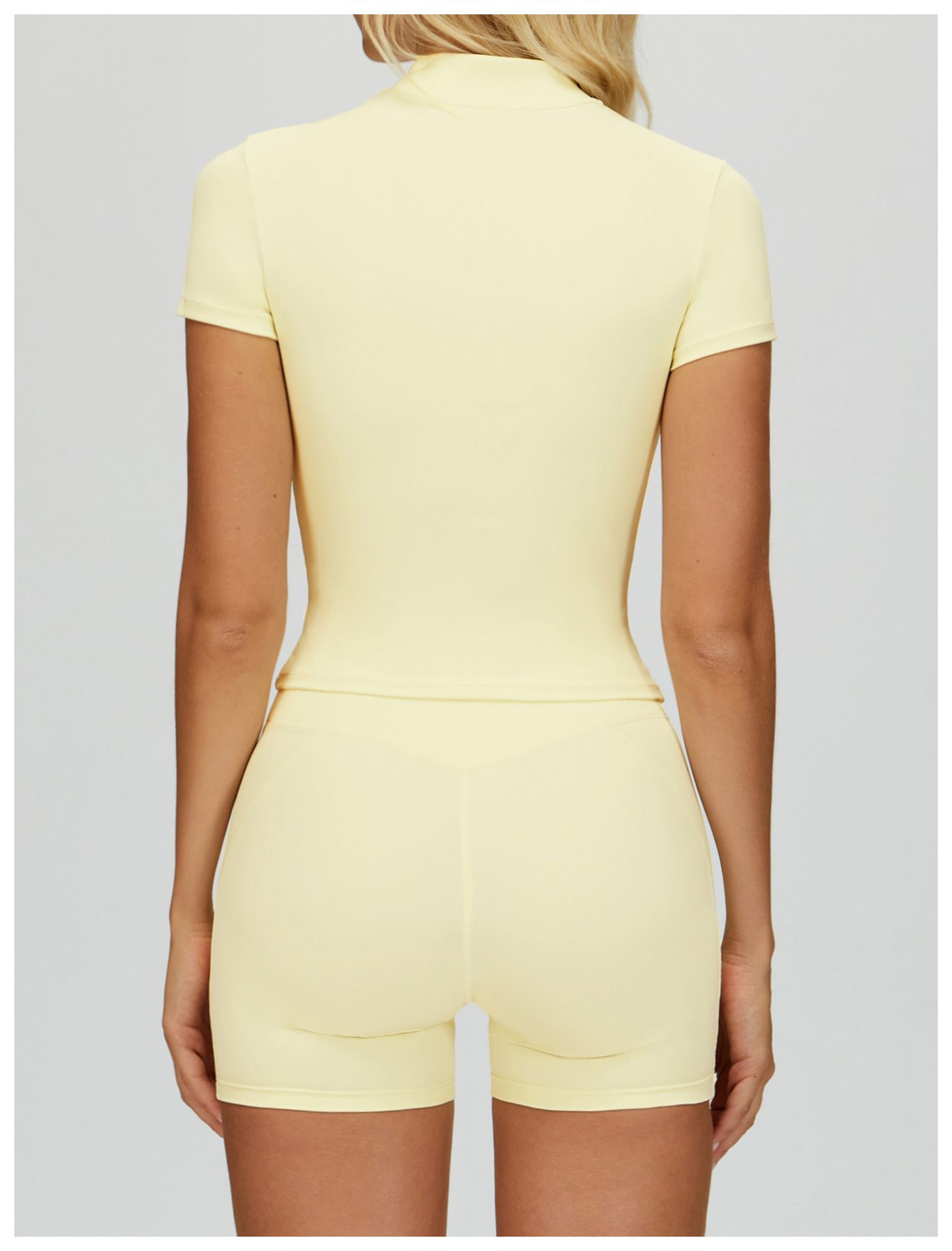 Zip Front Crop Top 