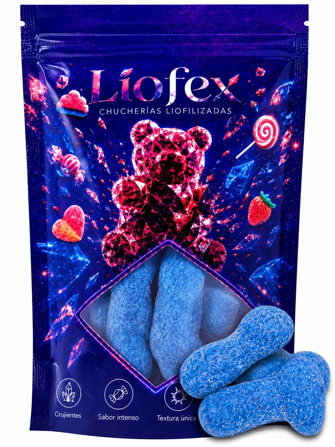 Llaves ácidas azules Liofilizadas