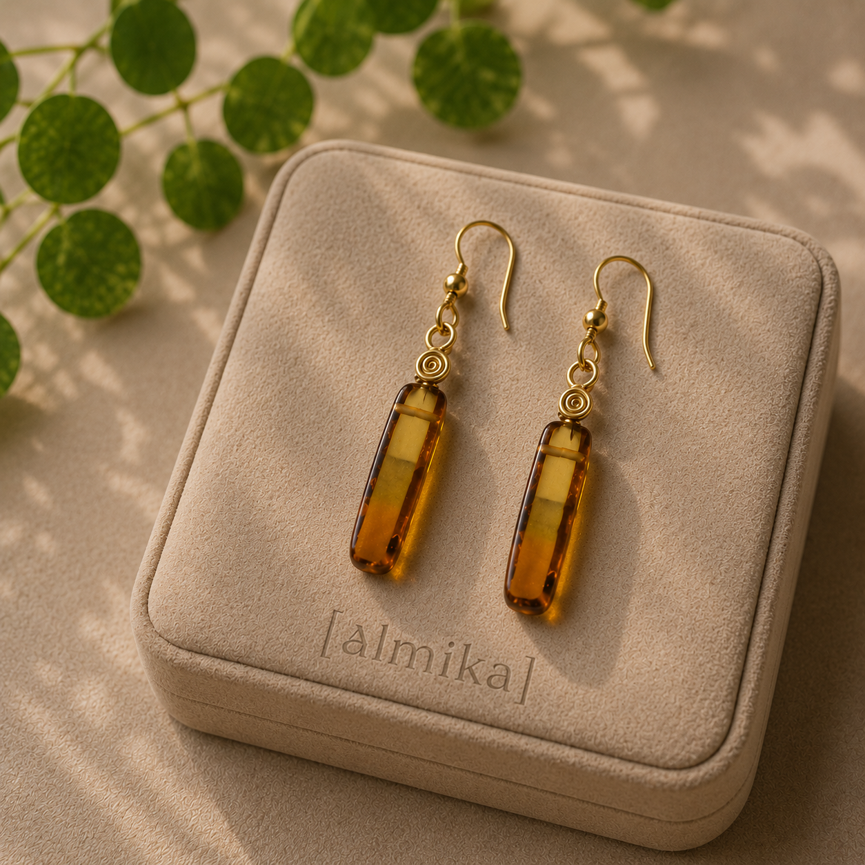 Aretes de Ámbar Almika