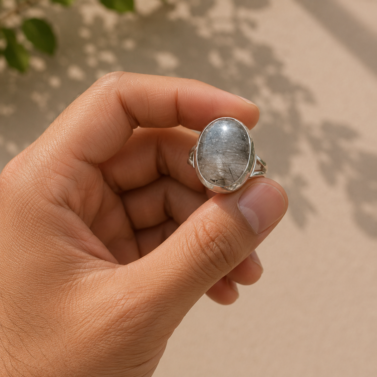 Anillo Cuarzo Rutilado