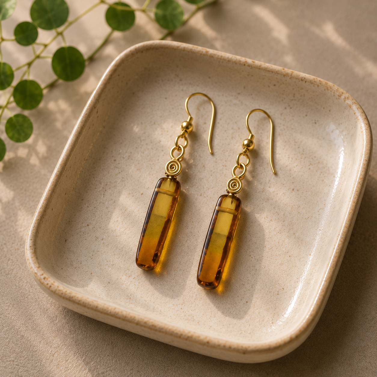 Aretes de Ámbar Almika