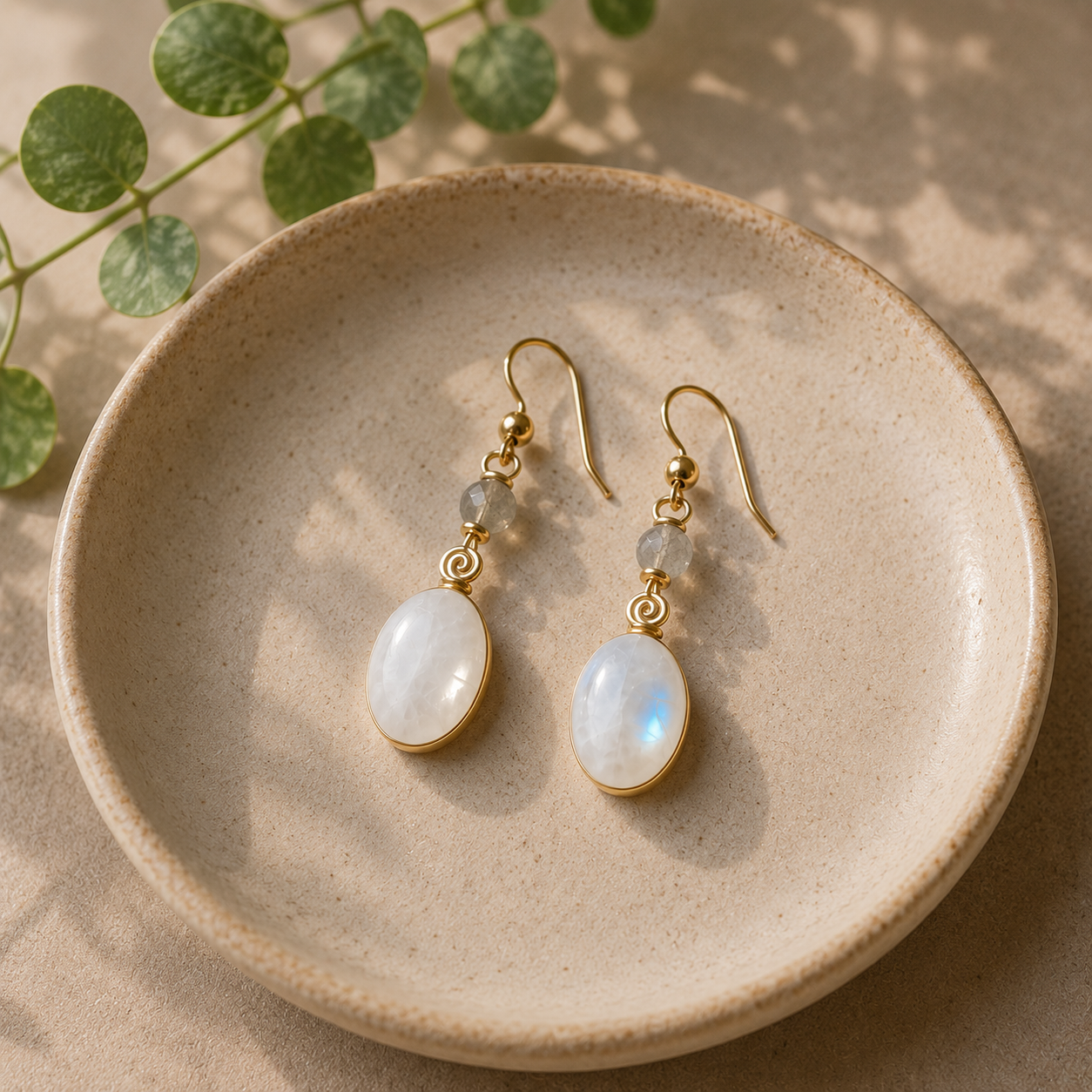 Aretes de Piedra Luna