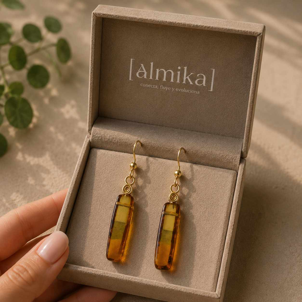 Aretes de Ámbar Almika