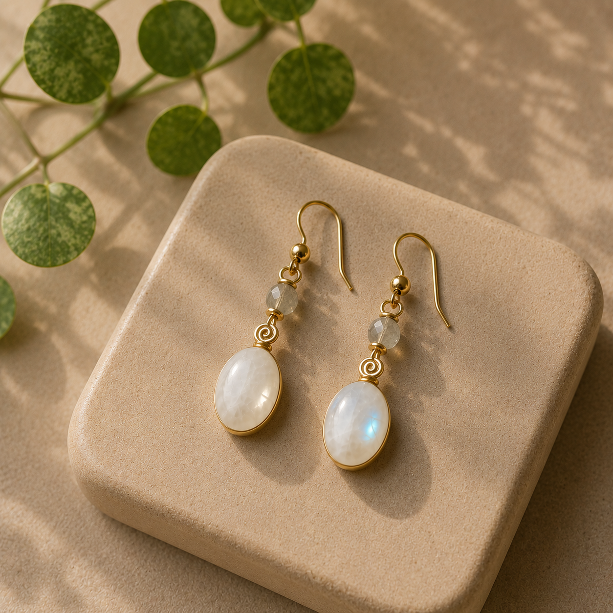 Aretes de Piedra Luna