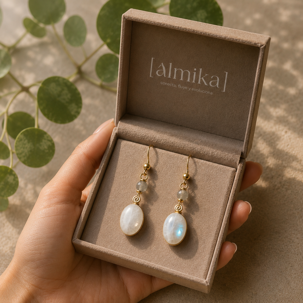 Aretes de Piedra Luna