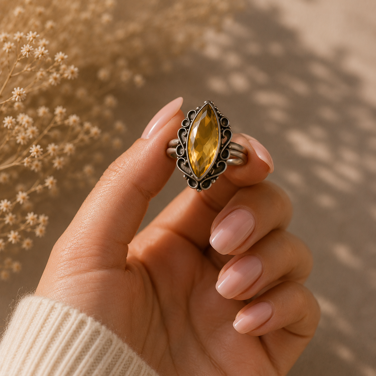 Anillo Citrino 