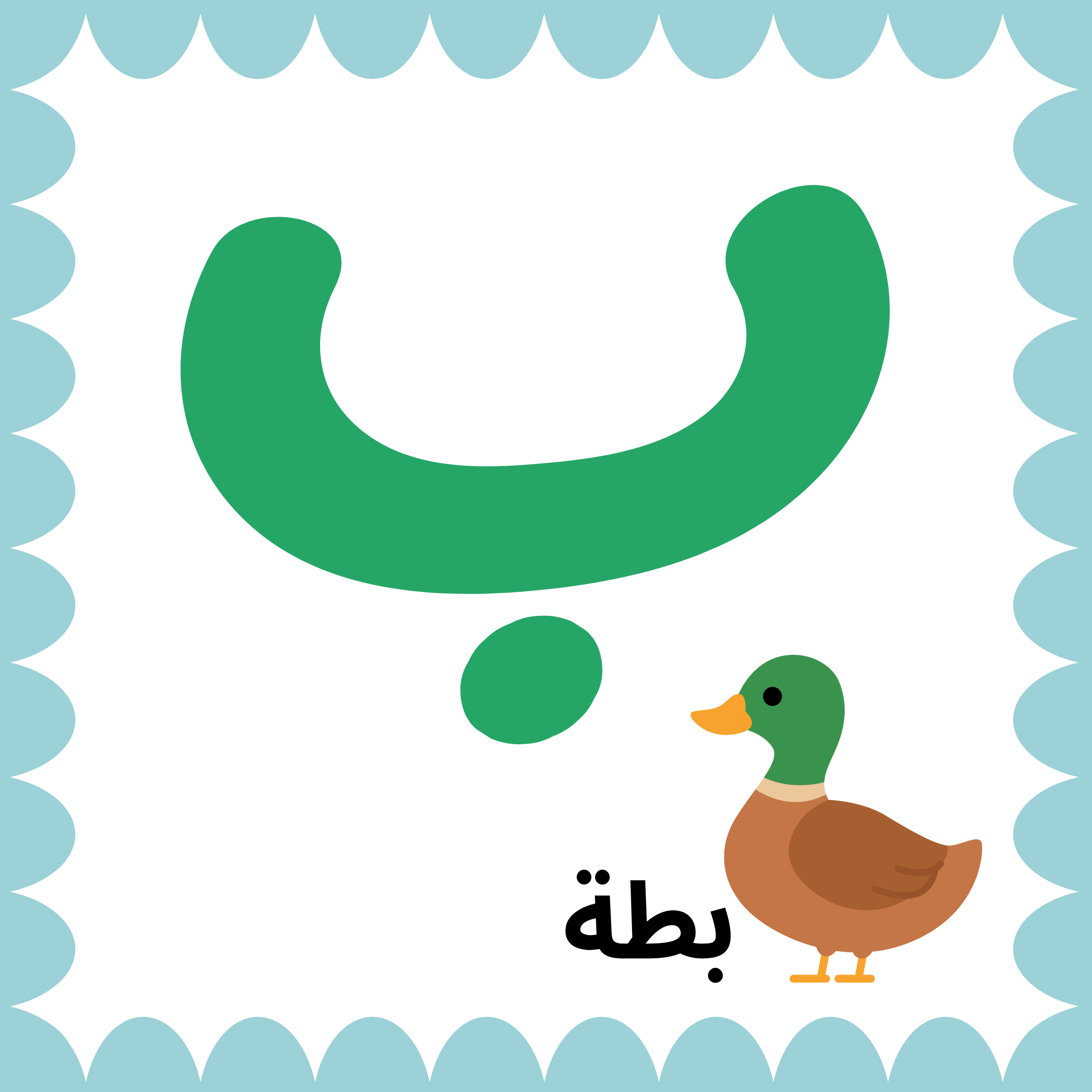Arabic Alphabet Flashcard