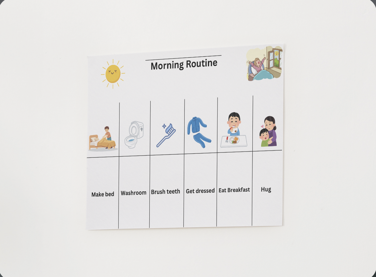 Morning & Night Routine Flip Char