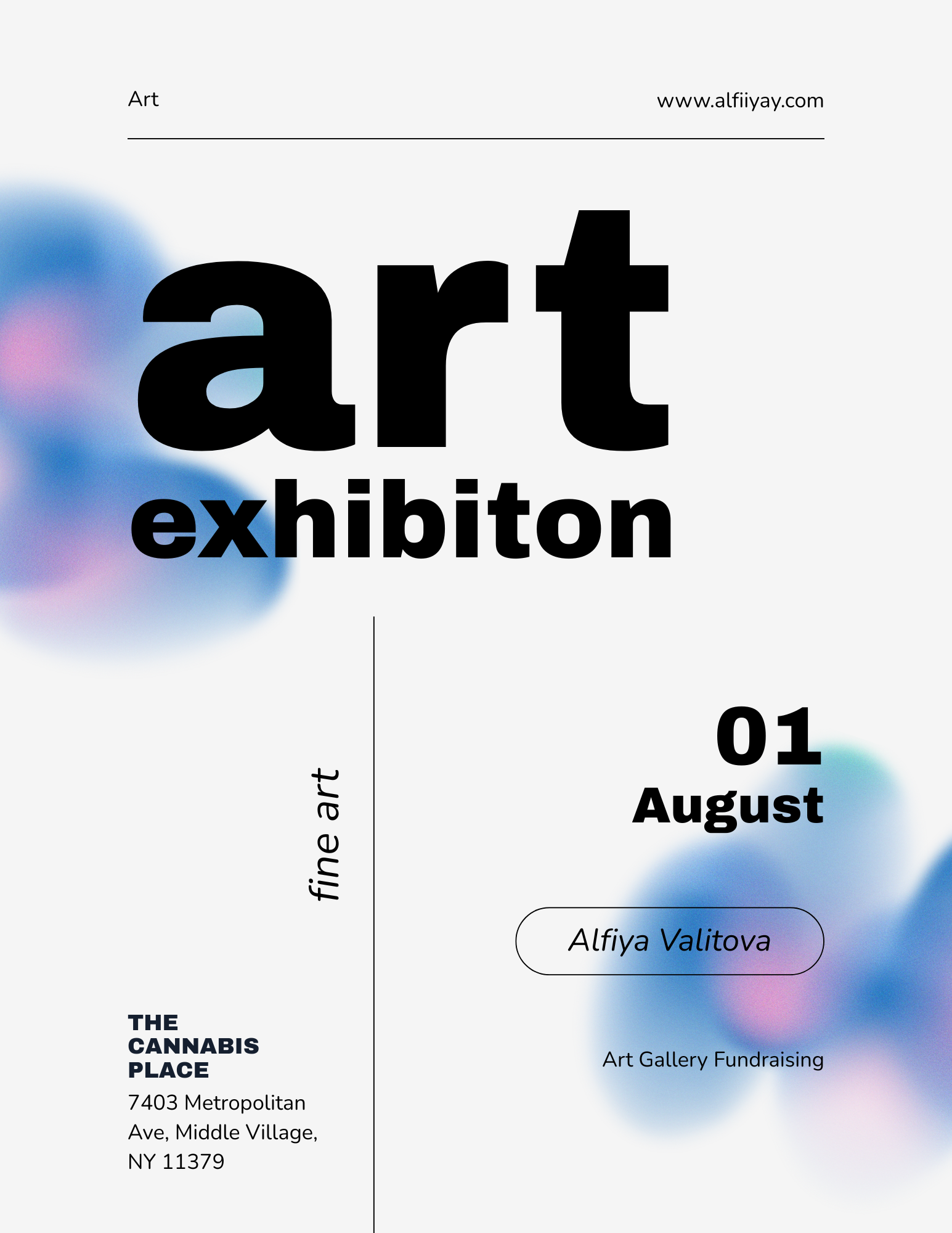 Art Exhibition Digital Poster