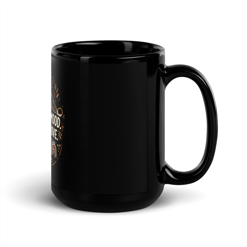 Control The Mood Black Glossy Mug