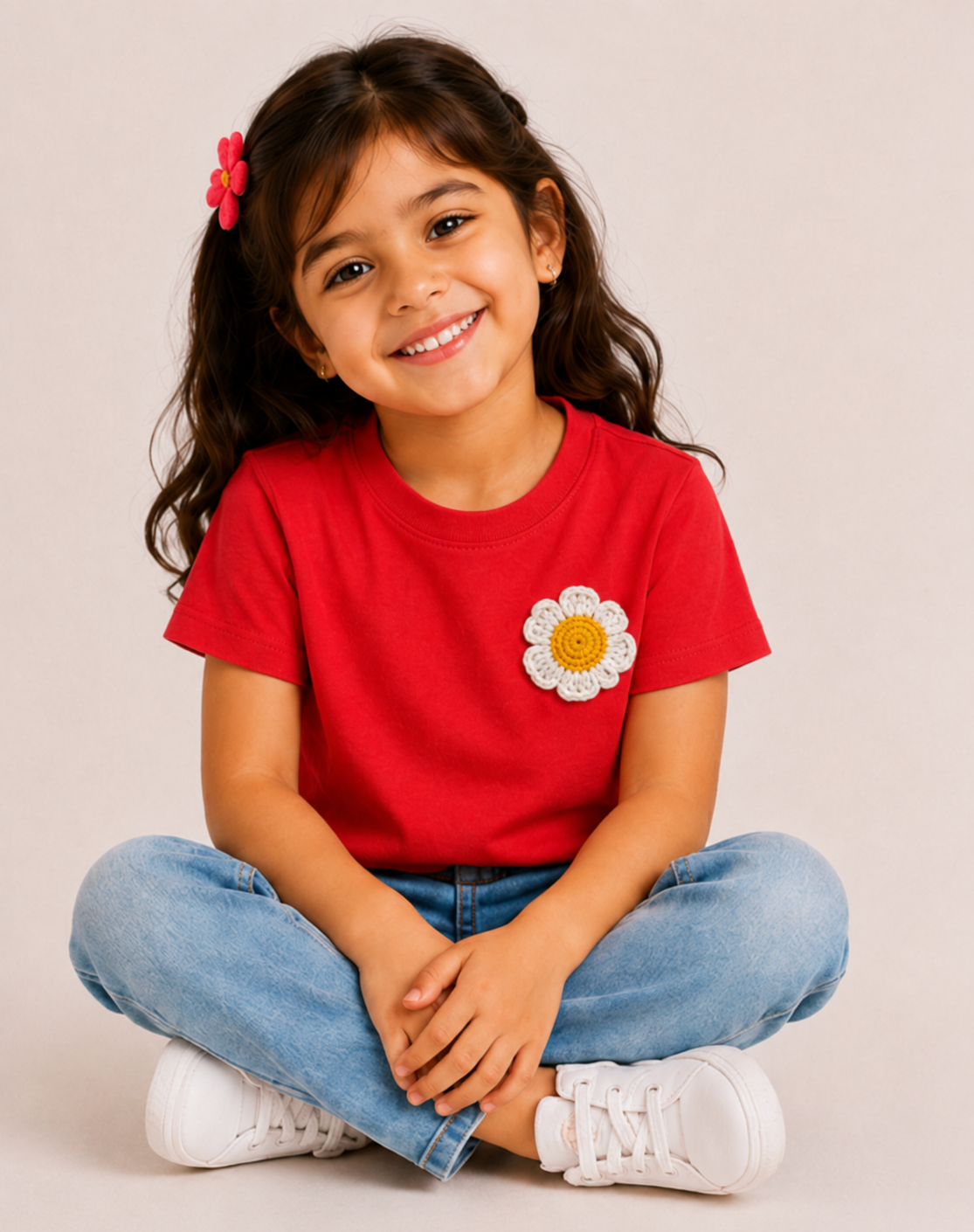 Red Daisy Kids Tee