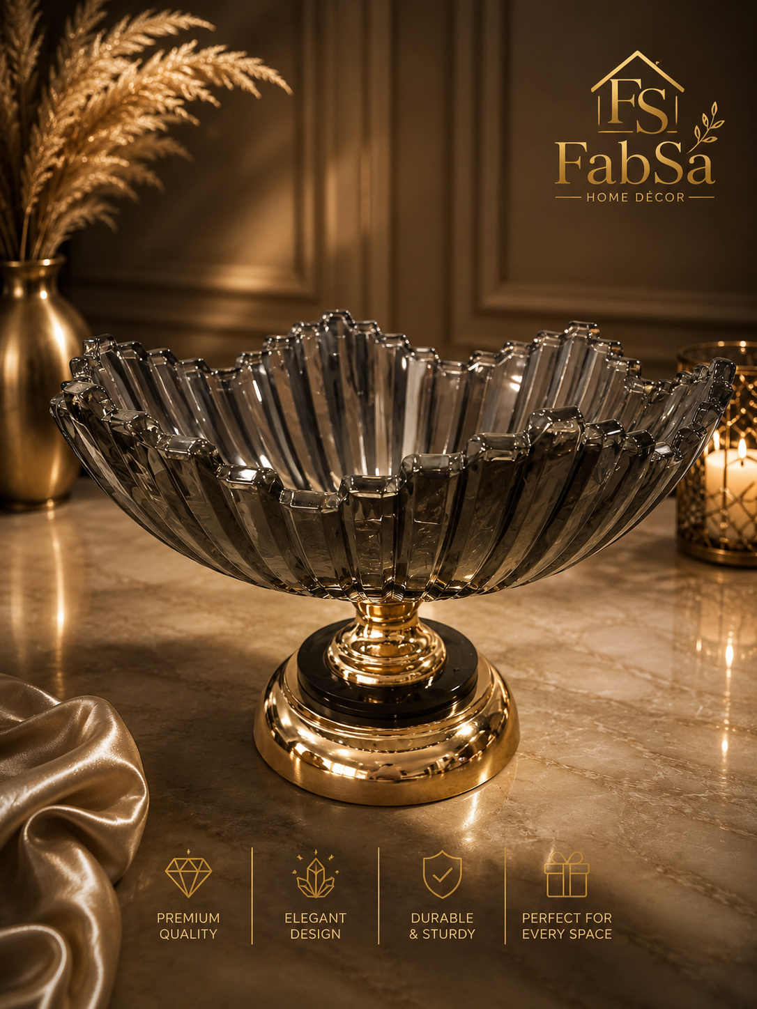 Crystal Glass Decorative Bowl