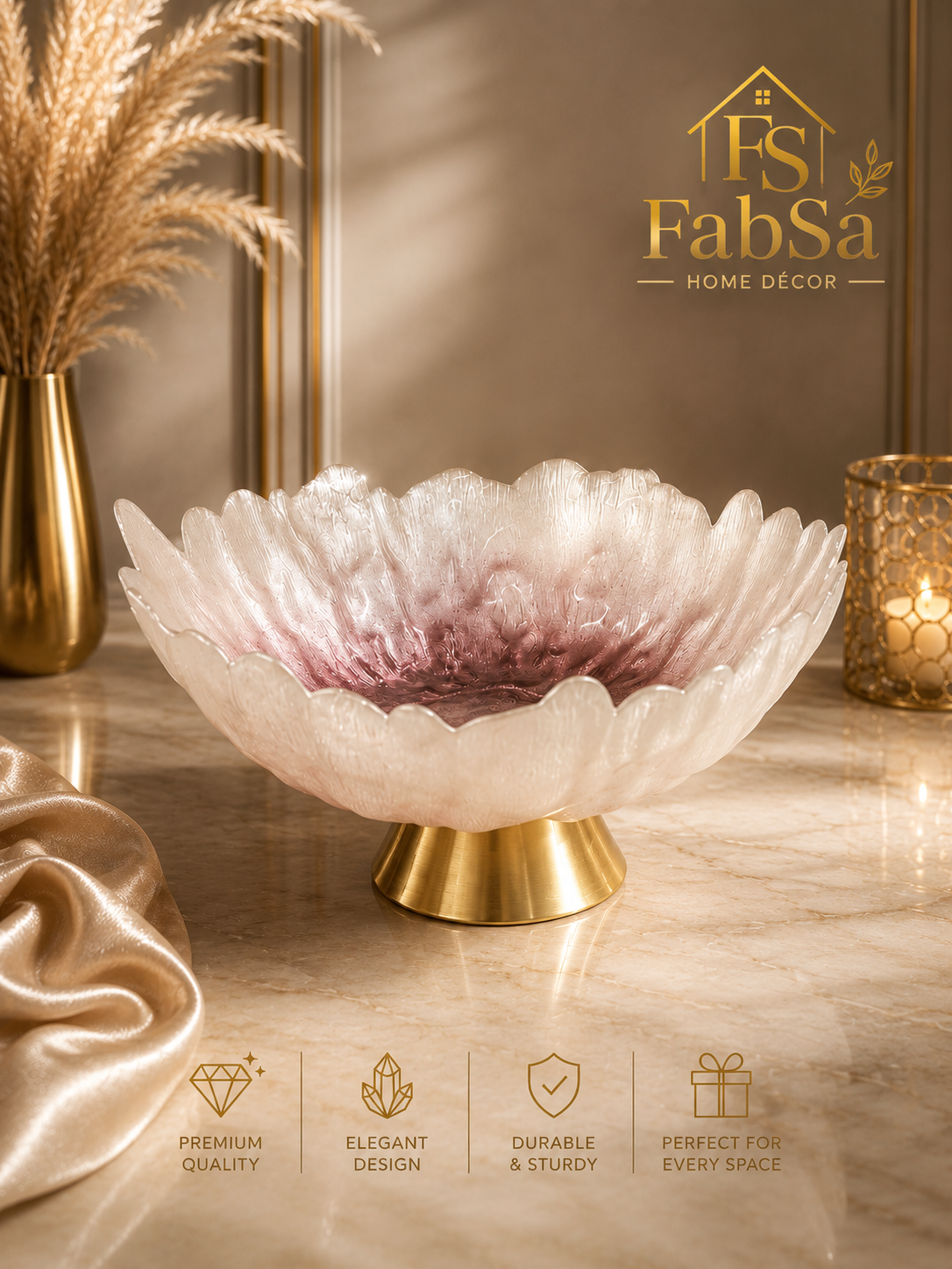 Crystal Flower Bowl