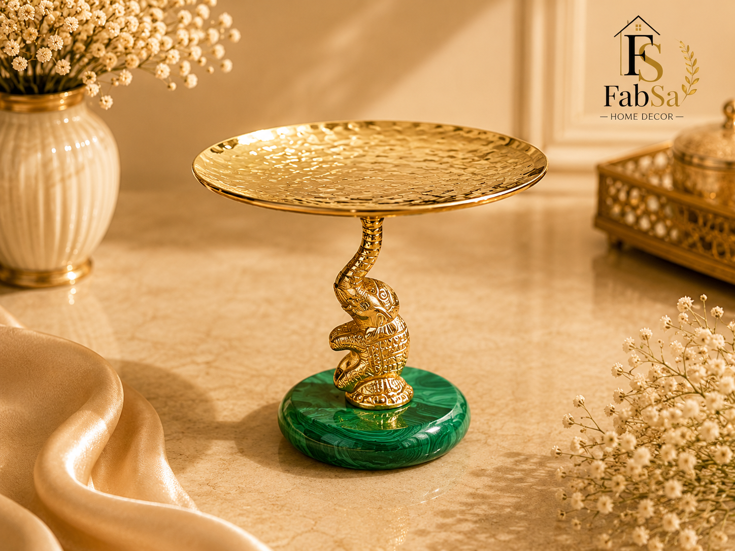 Gold Elephant Cake Stand