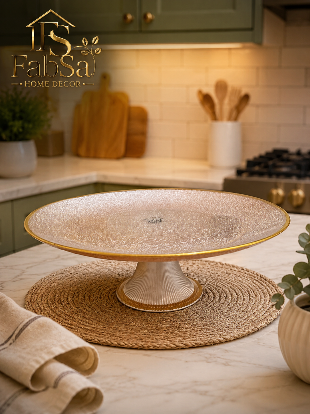 Elegant Glass Cake Stand