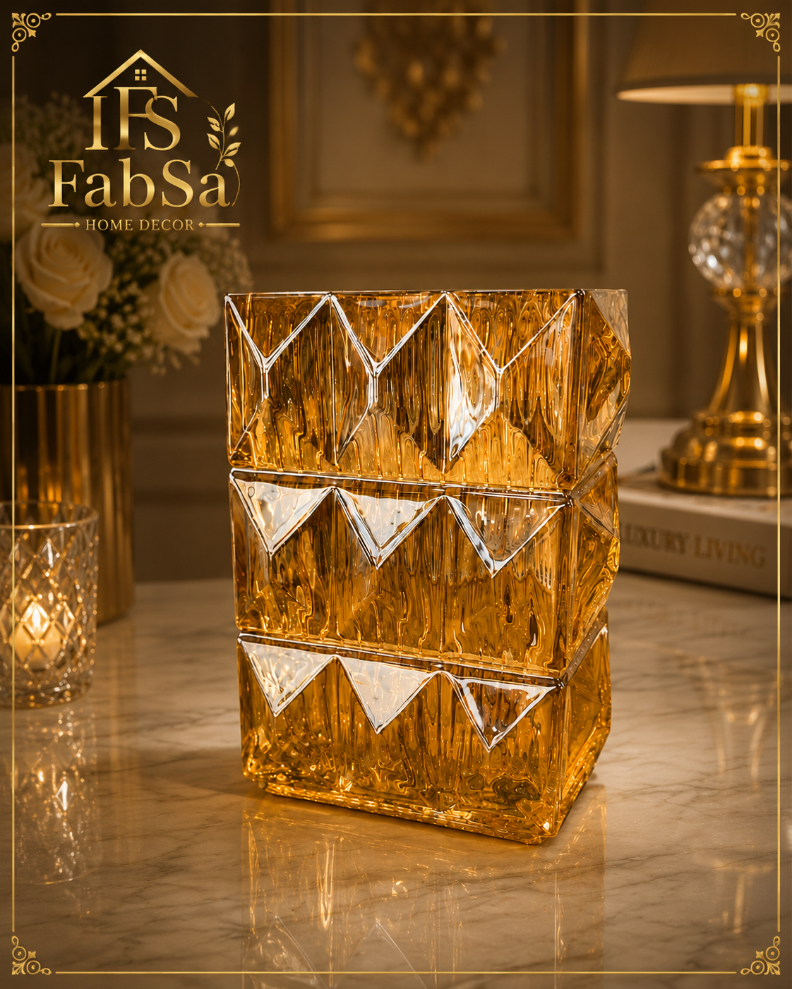 Luxury Crystal Decor Vase