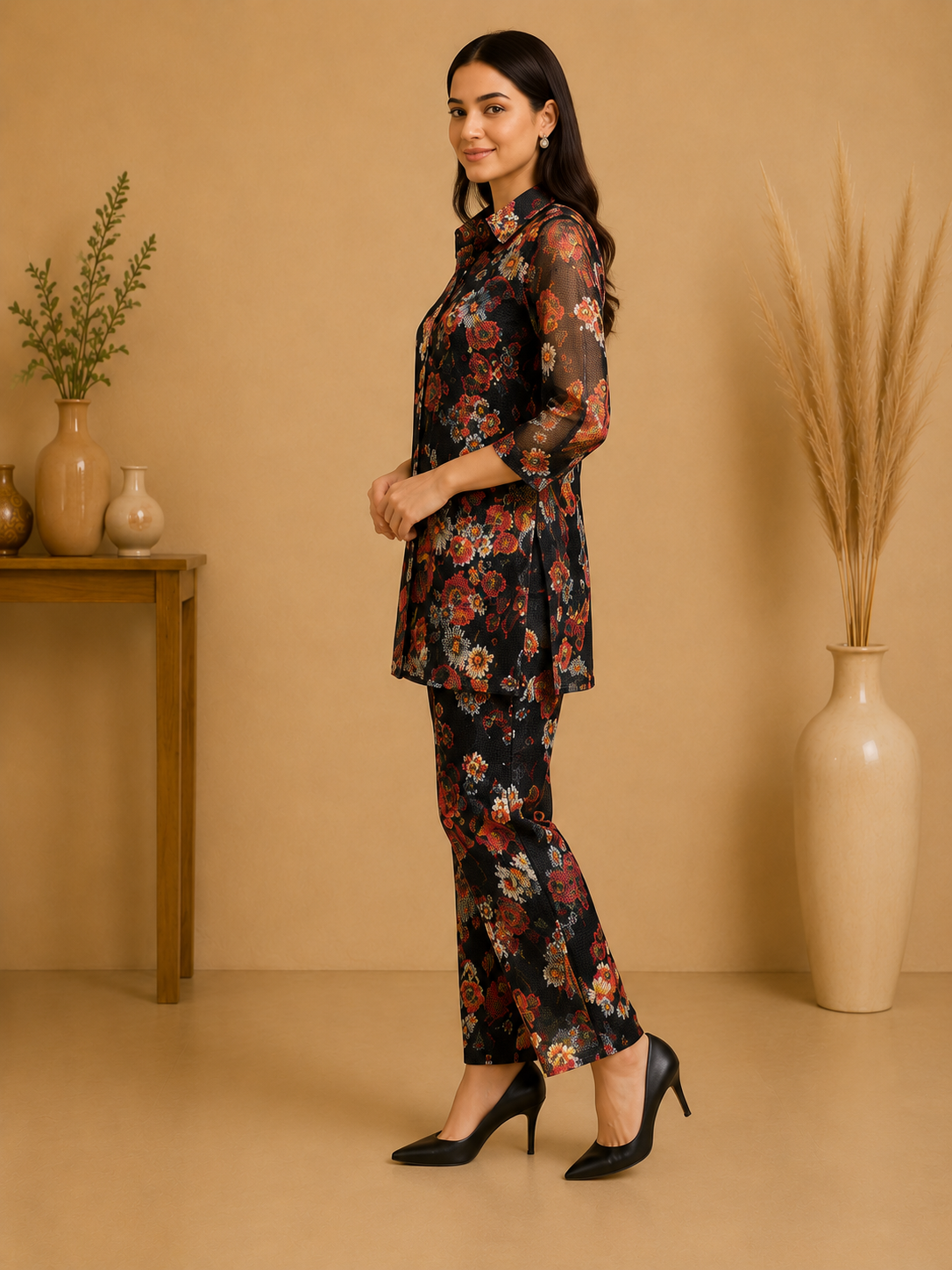 Floral Printed Co-Ord Set 