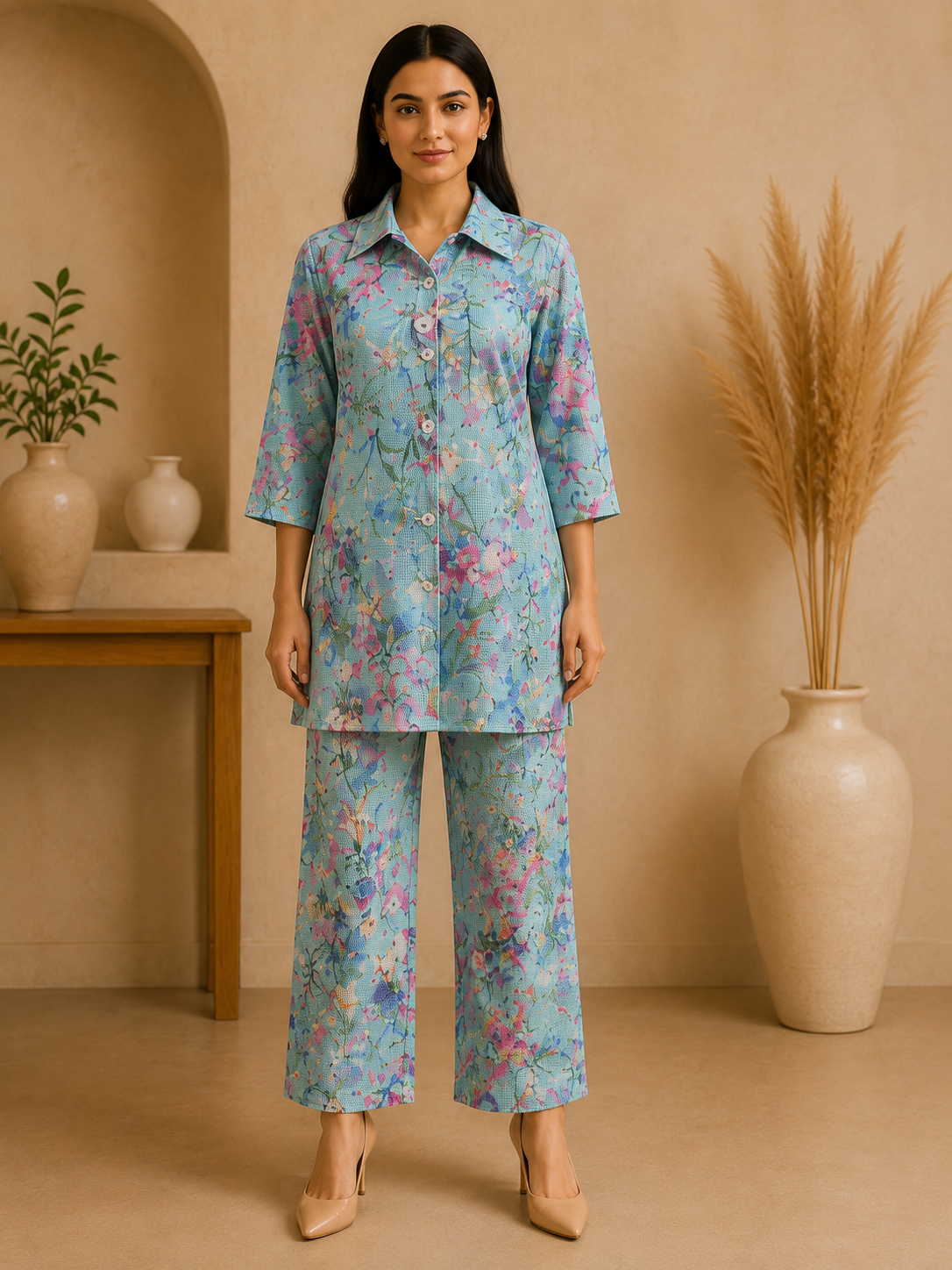 Erum's Elegant Floral Print Co-ord Sets