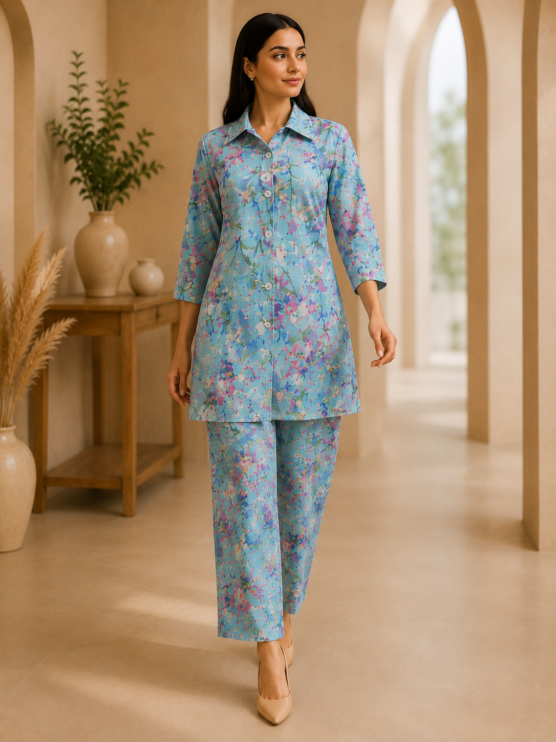 Erum's Elegant Floral Print Co-ord Sets