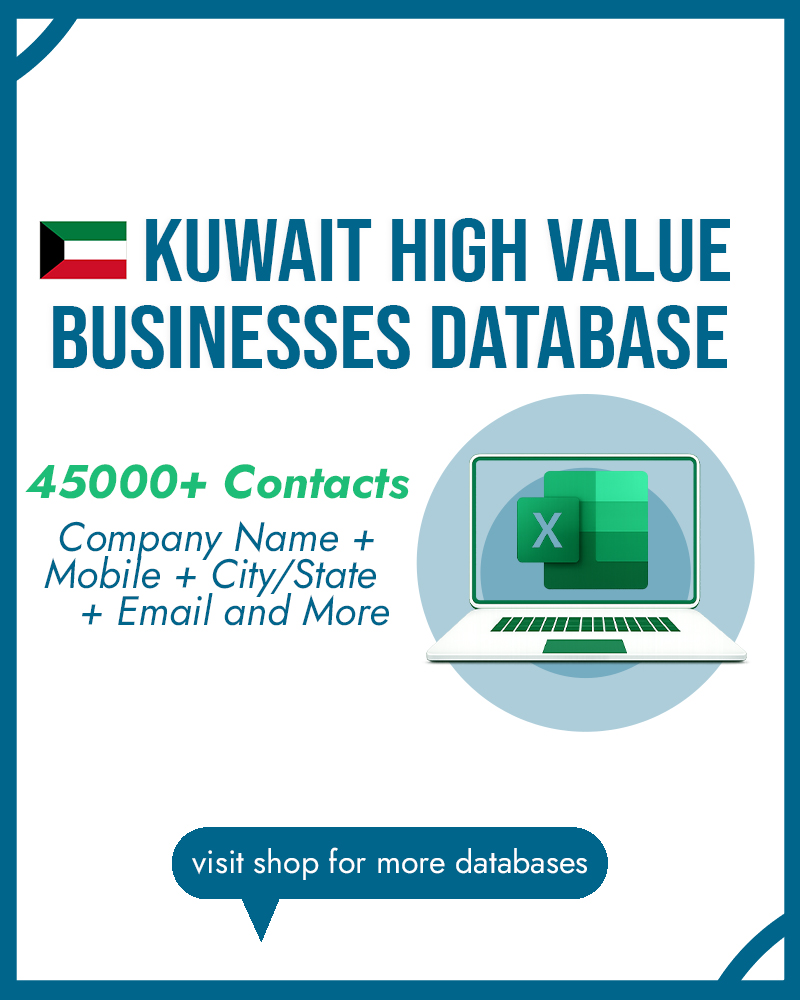 Kuwait Business Database | Companies List, B2B Leads (Excel Download)