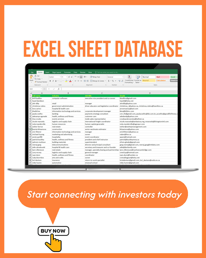 Canada Businesses Email Leads Database | 425K+ B2B Contacts, Excel Download