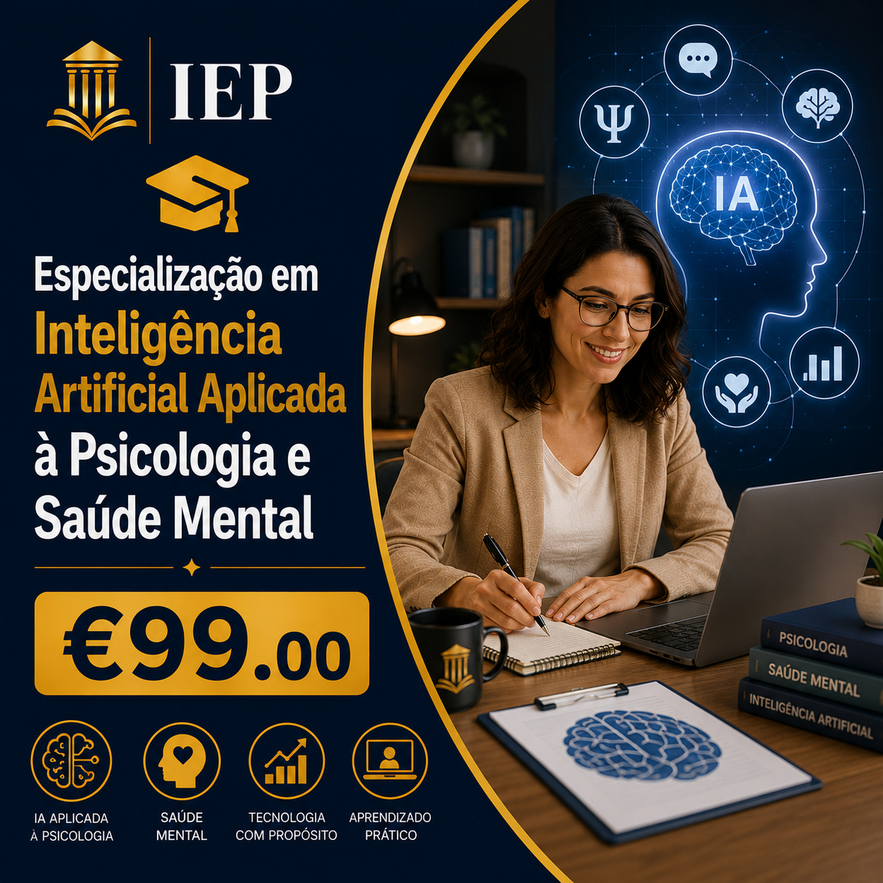 Especialização em Inteligência Artificial Aplicada à Psicologia e Saúde Mental