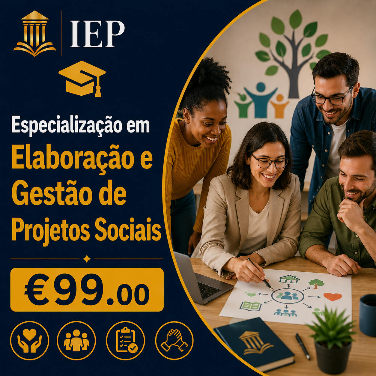 Especialização em Elaboração e Gestão de Projetos Sociais