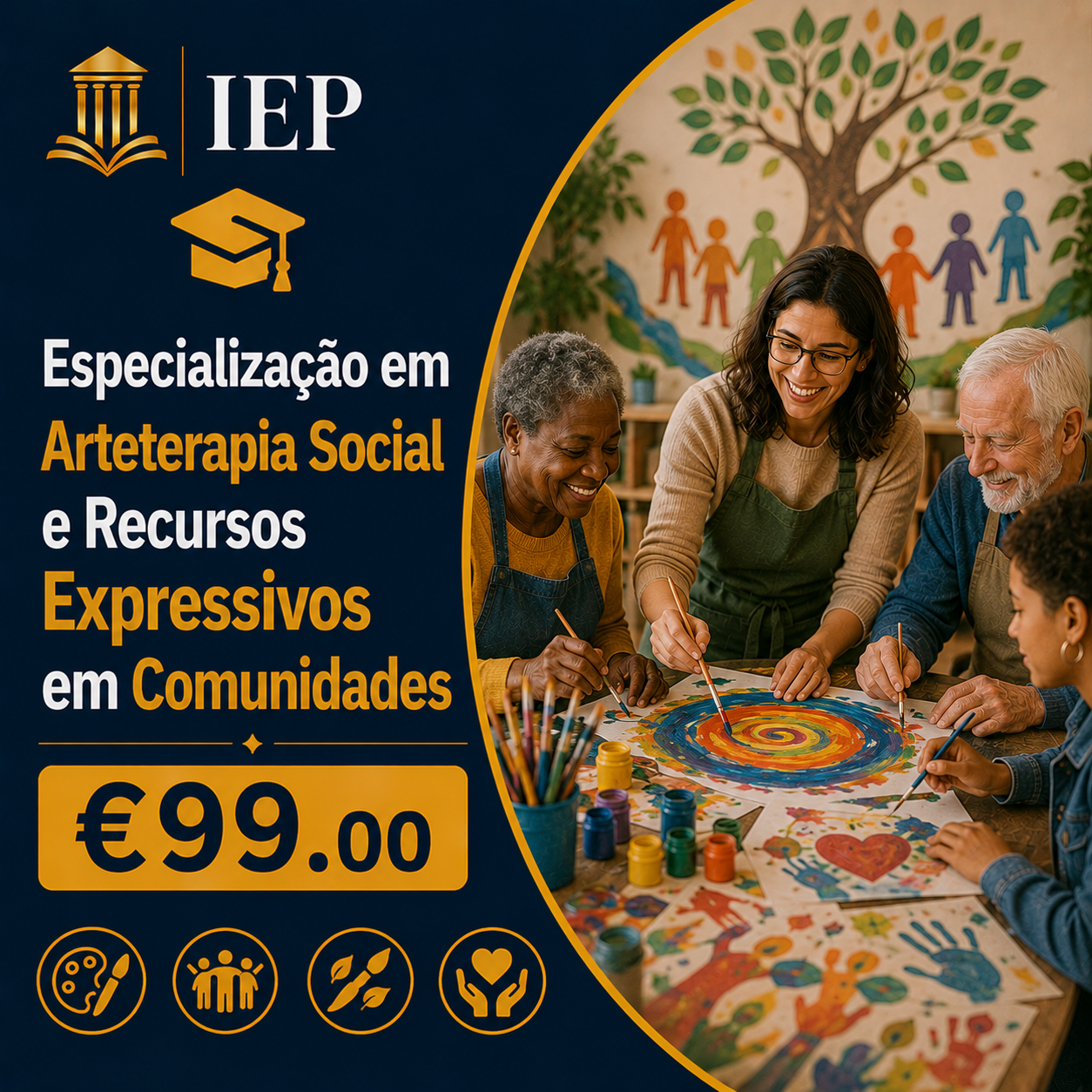 Especialização em Arteterapia Social e Recursos Expressivos em Comunidades