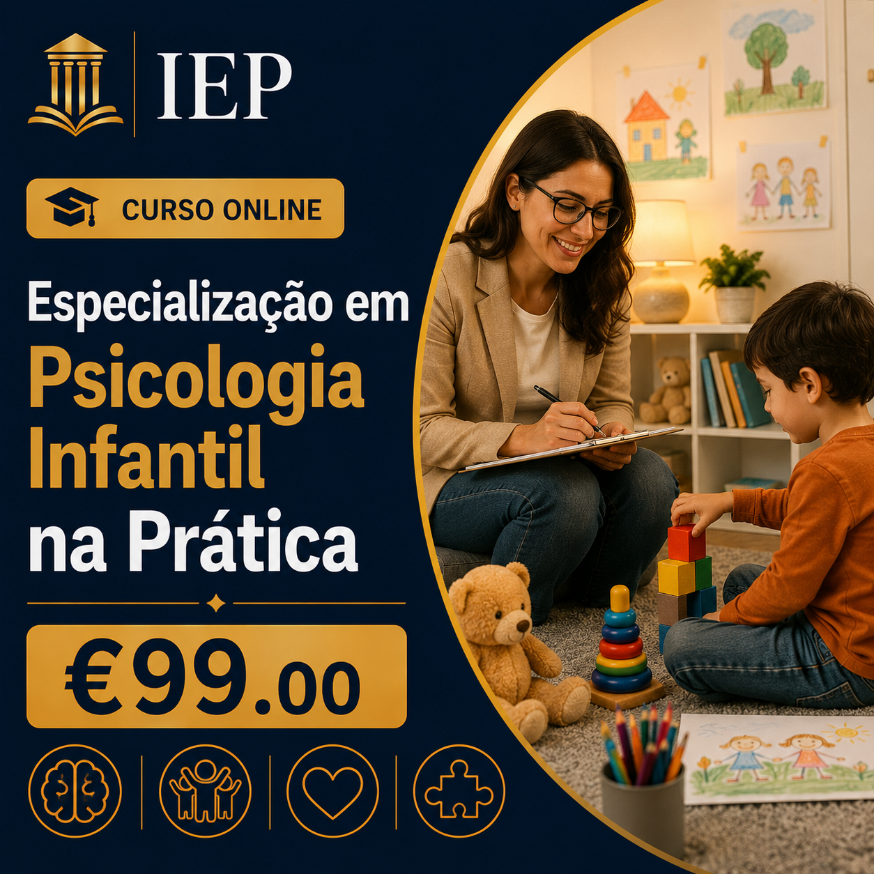Especialização em Psicologia Infantil na Prática