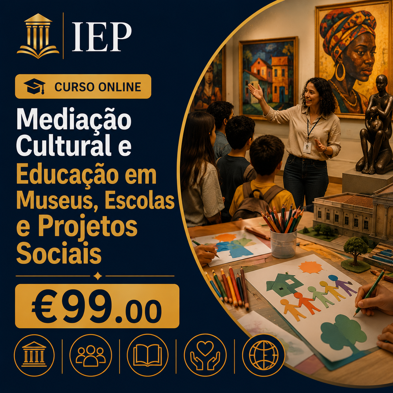 Especialização em Mediação Cultural e Educação em Museus, Escolas e Projetos Sociais