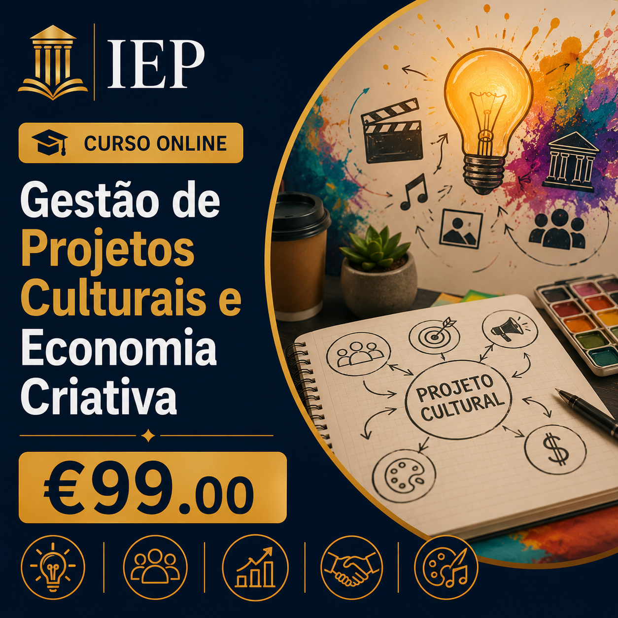 Especialização em Gestão de Projetos Culturais e Economia Criativa