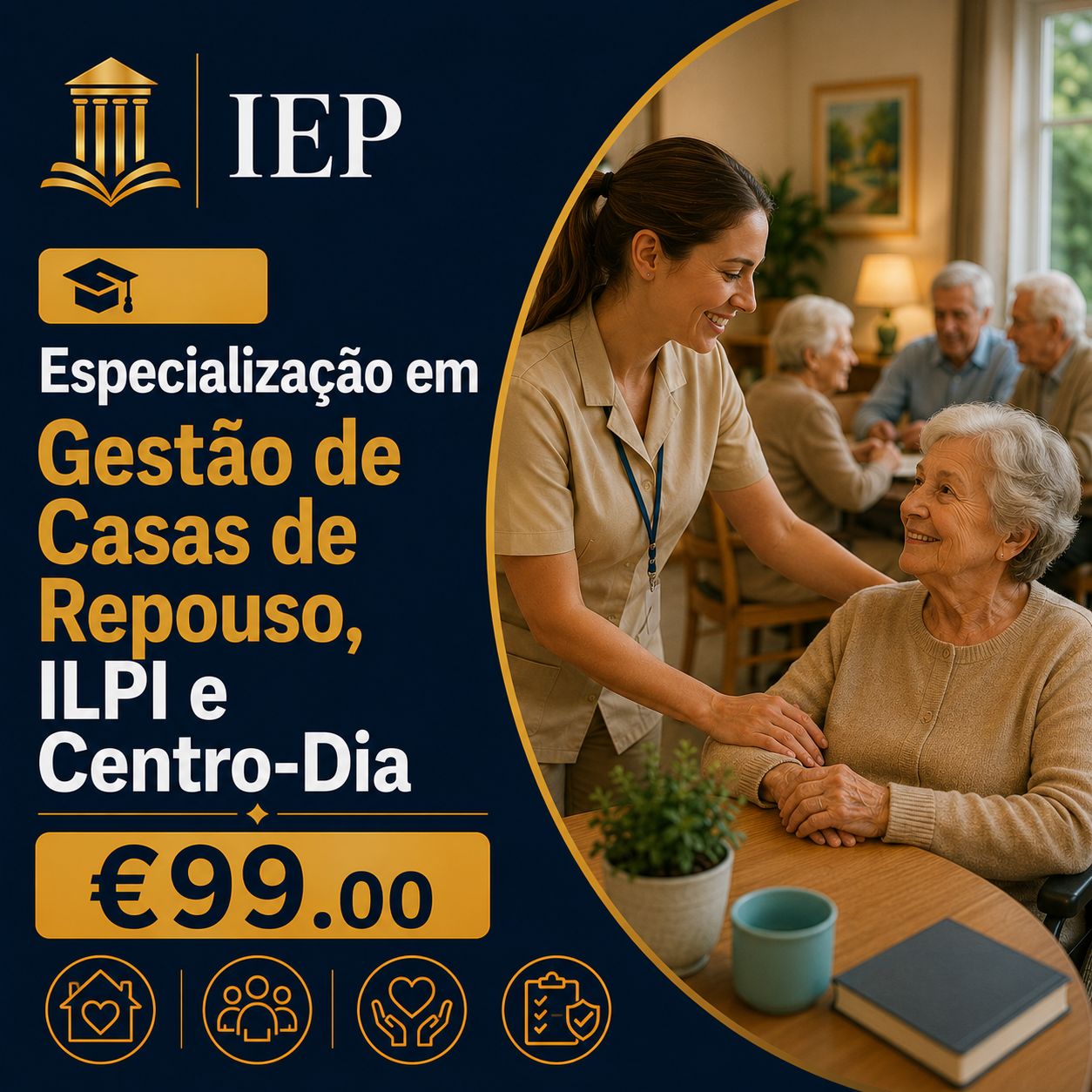 Especialização em Gestão de Casas de Repouso, ILPI e Centro-Dia