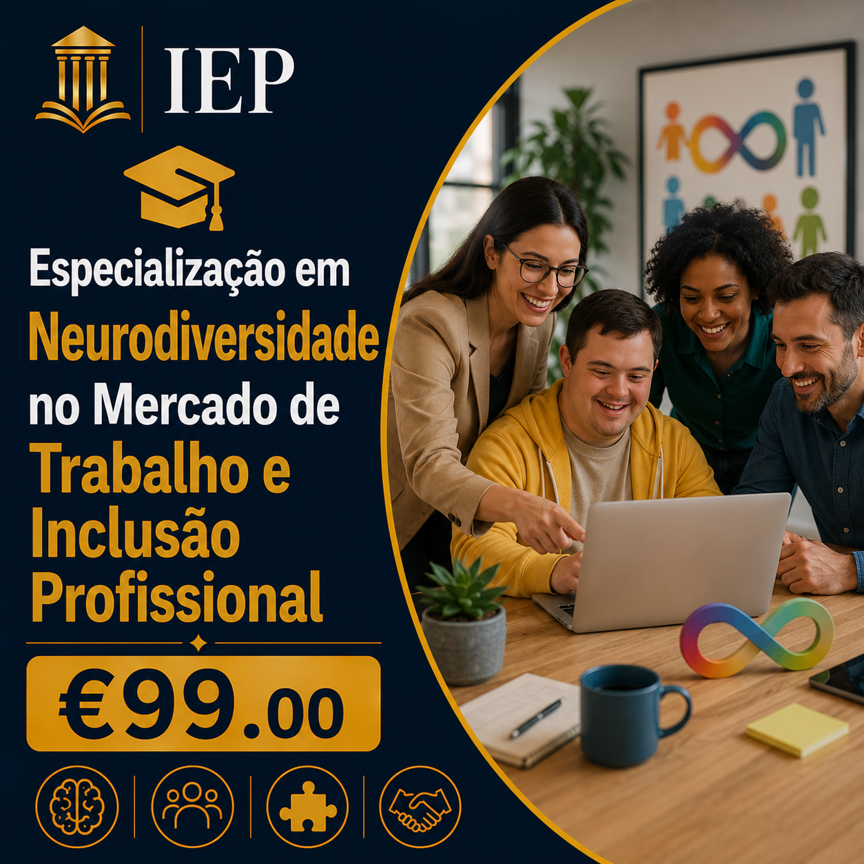 Especialização em Neurodiversidade no Mercado de Trabalho e Inclusão Profissional