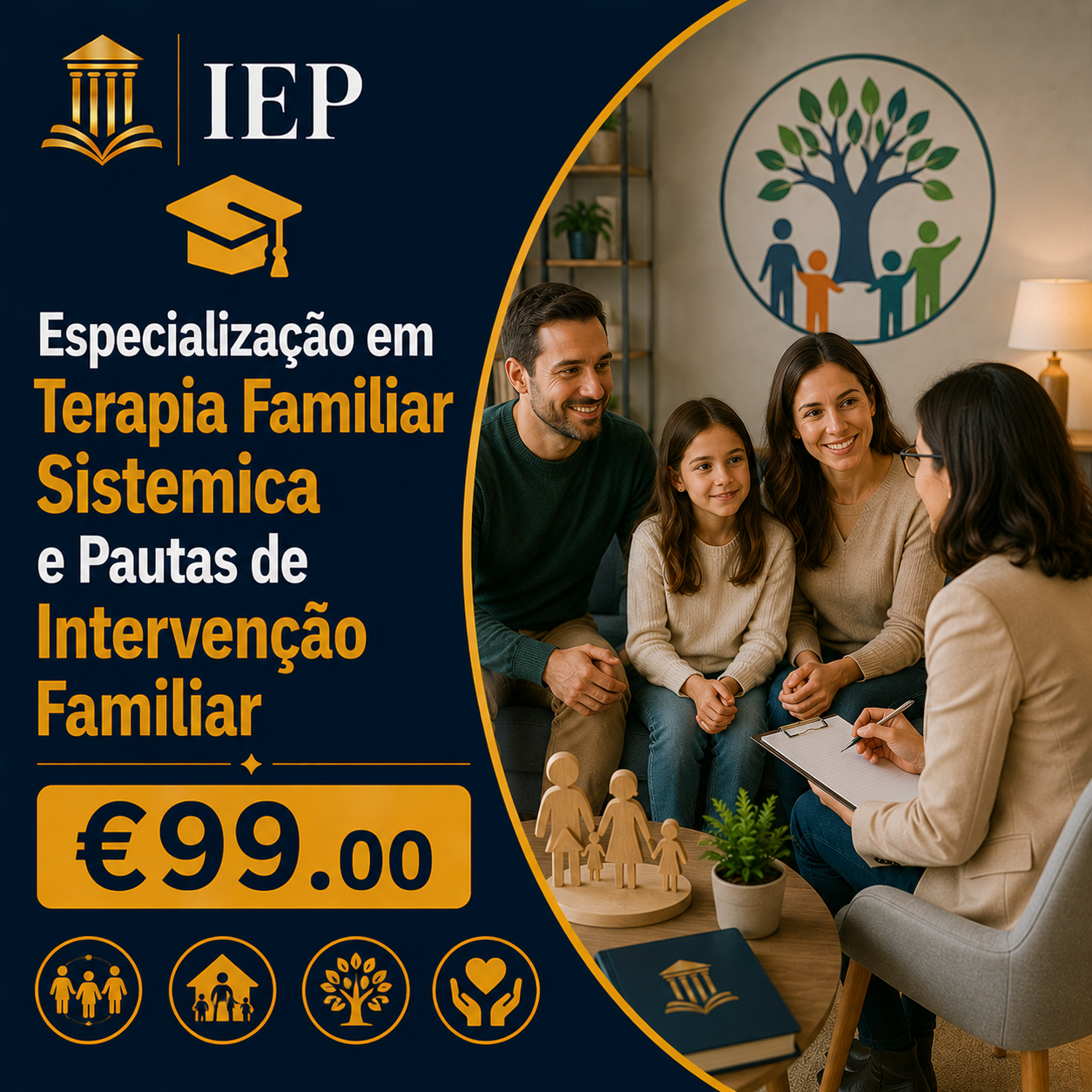 Especialização em Terapia Familiar Sistemica e Pautas de Intervenção Familiar