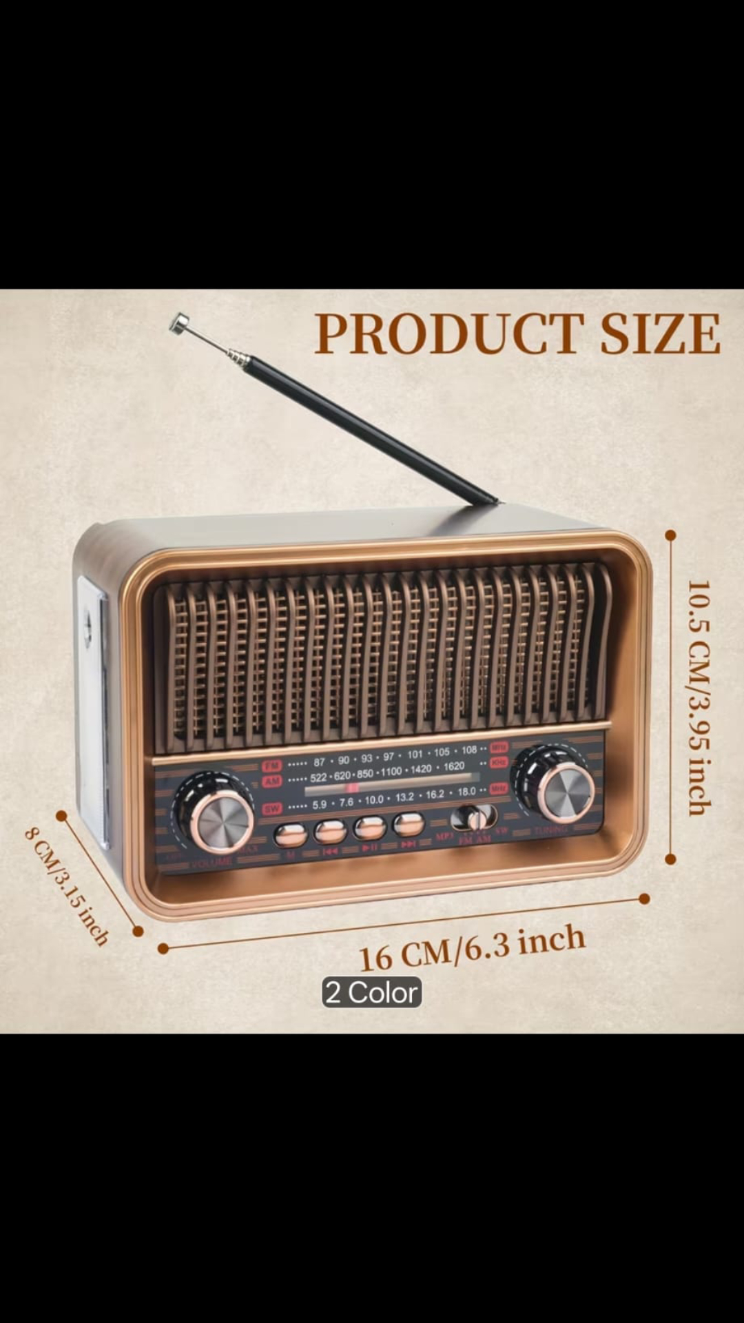 Radio Retro Multifunción