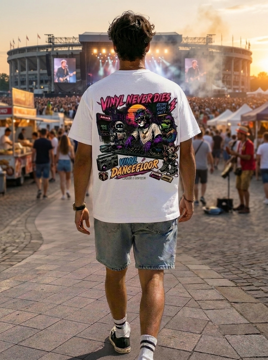 Camiseta 'Vinyl Never Dies'