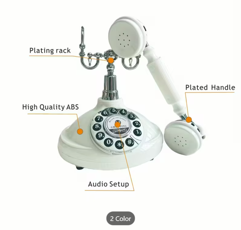 Teléfono Grabadora Retro de Sobremesa