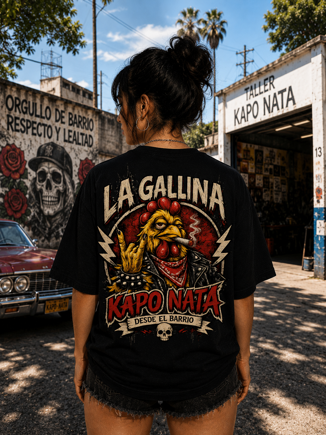 KAPO NATA. Nuestra gallina mas loca y turuleta, al estilo Al Capone.