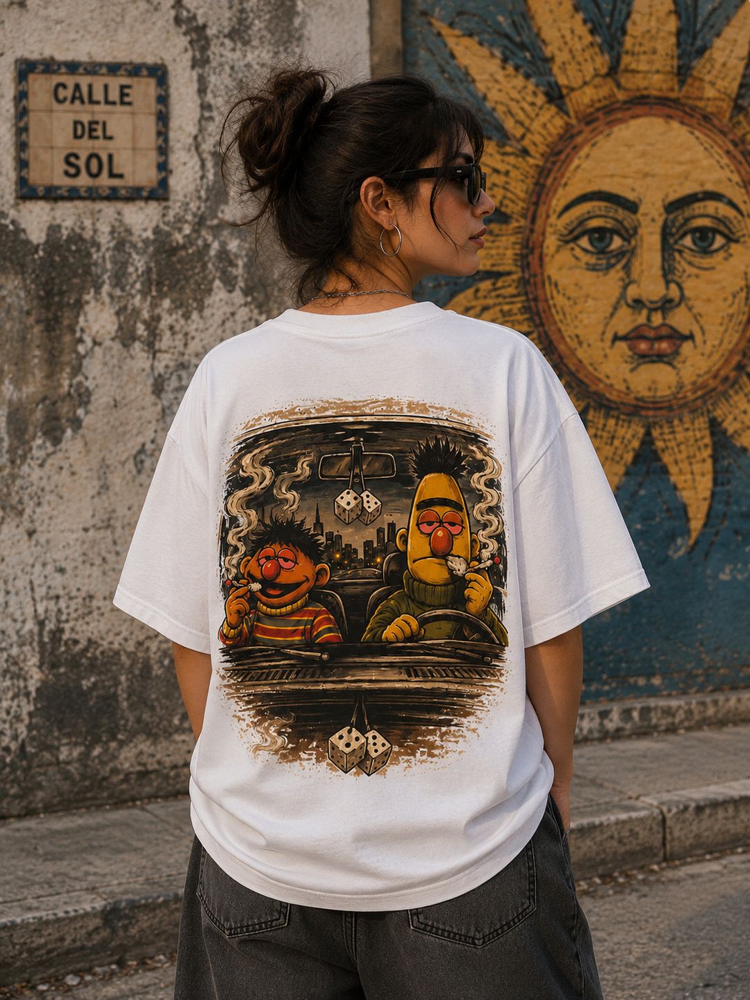 Camiseta ilustrada Blas y Epi