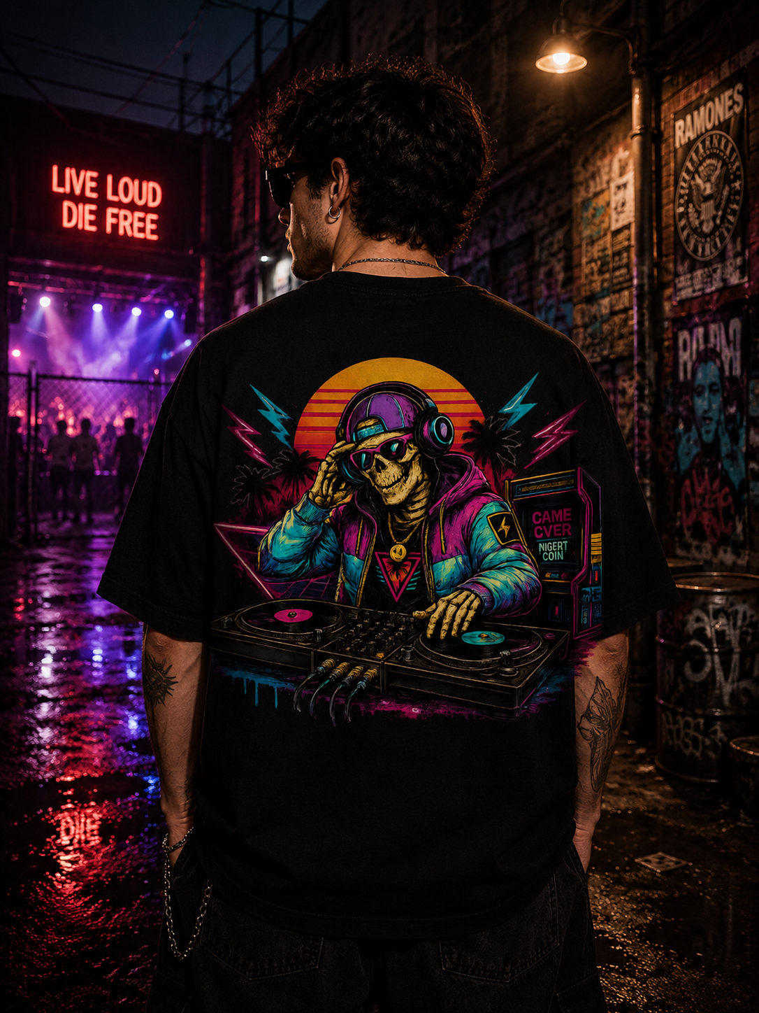 Camiseta DJ Neon