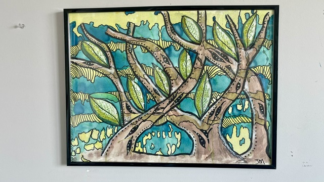 Watercolour Tree Crossing