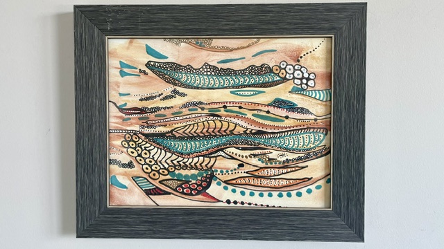 Watercolour Desert Feathers