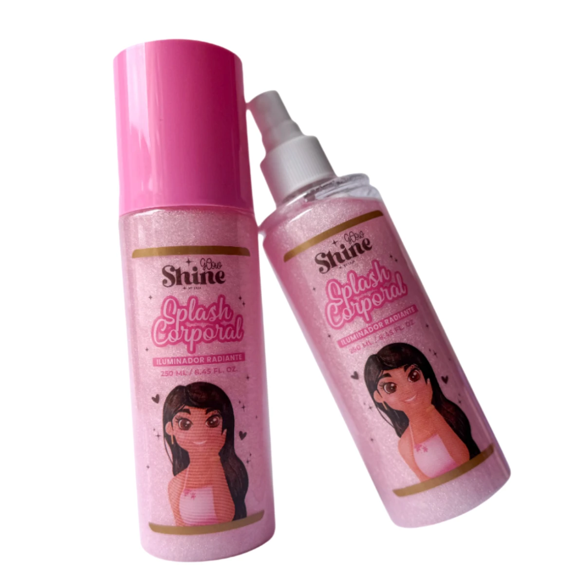 Splash corporal shine rosado *250 ML