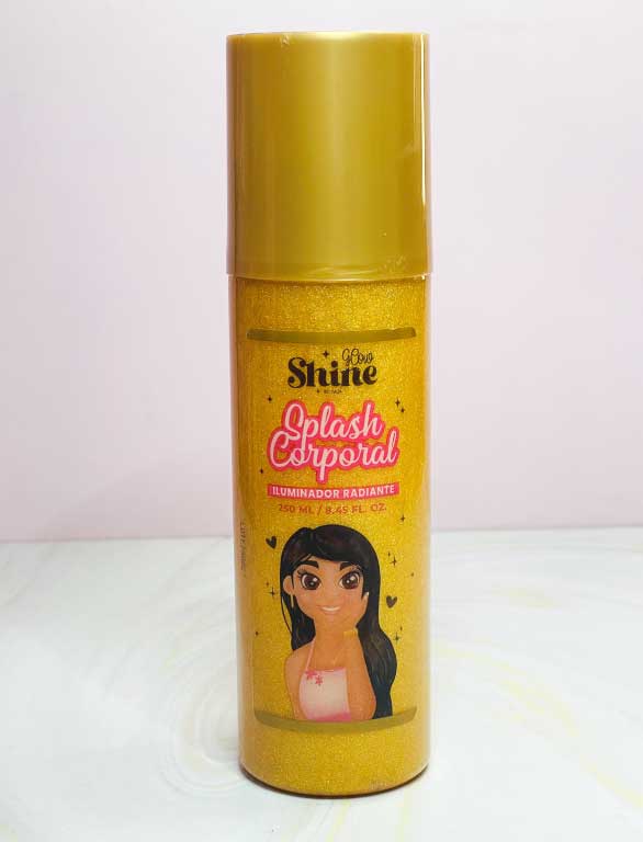 Splash corporal shine dorado *250 ml